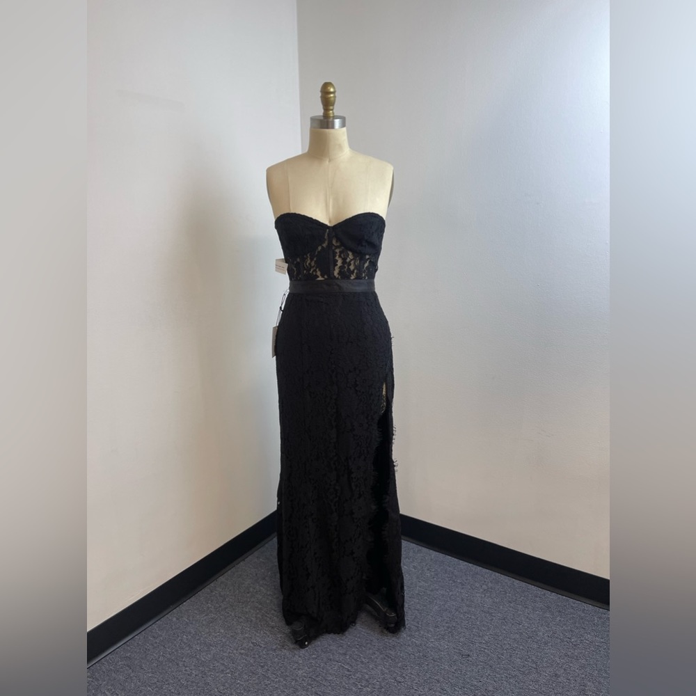 FAME & PARTNERS Mariposa Strapless Mesh-Net Dress - Picture 4 of 8
